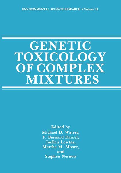 Produktbild: Genetic Toxicology of Complex Mixtures