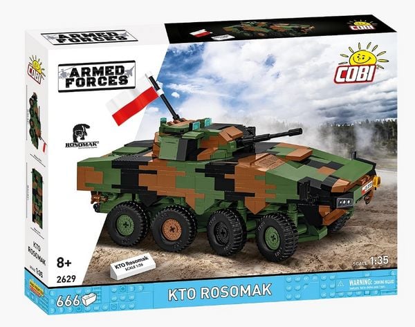 COBI Armed Forces 2629 - KTO Rosomak 2in1 PL/UKR, 1:35 Bausatz, 666 Klemmbausteine