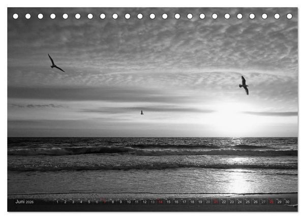 Produktbild: 54&deg;54'57"N 8&deg;19'51"E SYLT (Tischkalender 2026 DIN A5 quer), CALVENDO Monatskalender