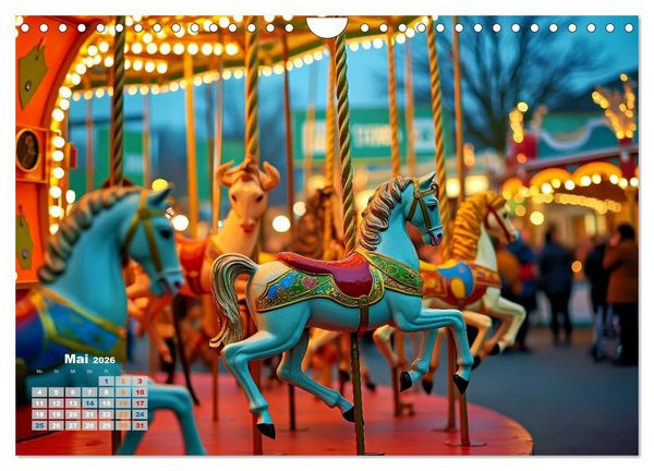 Produktbild: Riesenr&auml;der und Kirmes (Wandkalender 2026 DIN A4 quer), CALVENDO Monatskalender