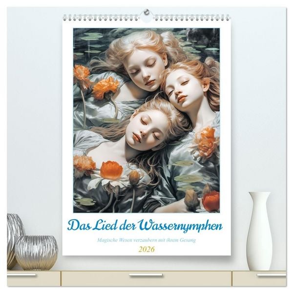 Produktbild: Das Lied der Wassernymphen (hochwertiger Premium Wandkalender 2026 DIN A2 hoch), Kunstdruck in Hochglanz