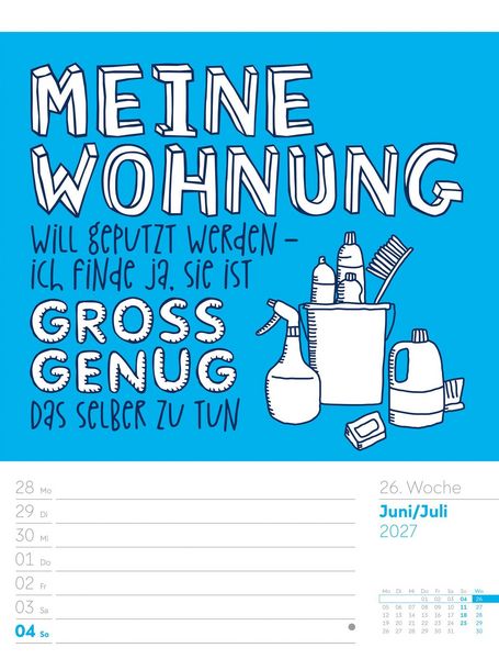 Produktbild: Klartext Spr&uuml;chekalender Wochenplaner 2027
