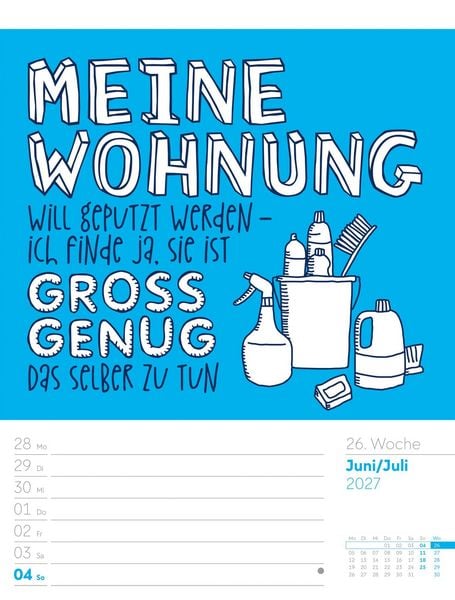 Produktbild: Klartext Spr&uuml;chekalender Wochenplaner 2027