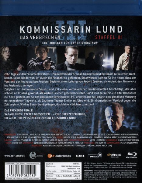 Kommissarin Lund - Staffel 3  [3 BRs]