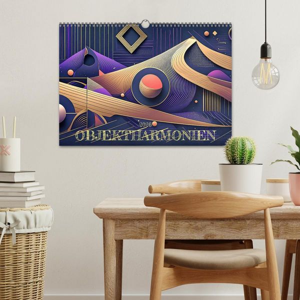 Produktbild: Objektharmonien (Wandkalender 2026 DIN A3 quer), CALVENDO Monatskalender