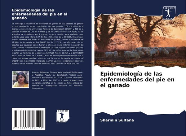 Produktbild: Epidemiolog&iacute;a de las enfermedades del pie en el ganado