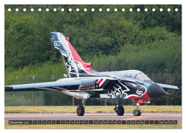 Produktbild: Milit&auml;rjets am Boden (Tischkalender 2026 DIN A5 quer), CALVENDO Monatskalender