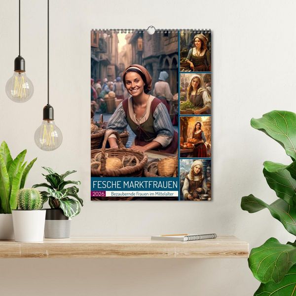 Produktbild: Fesche Marktfrauen (Wandkalender 2026 DIN A3 hoch), CALVENDO Monatskalender