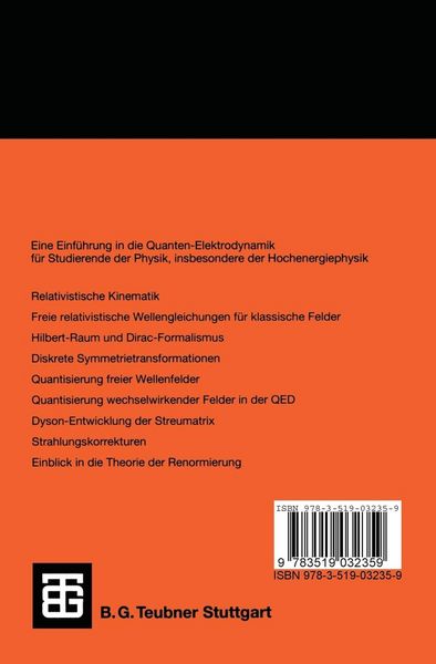 Produktbild: Einf&uuml;hrung in die Quanten-Elektrodynamik