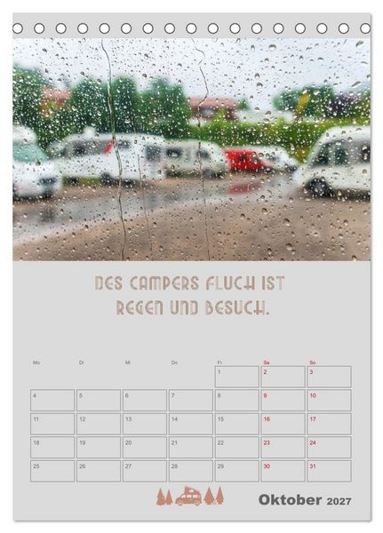 Produktbild: Camping - Hotel kann jeder! (Tischkalender 2027 DIN A5 hoch), CALVENDO Monatskalender