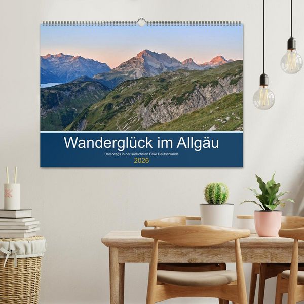 Produktbild: Wandergl&uuml;ck im Allg&auml;u (Wandkalender 2026 DIN A2 quer), CALVENDO Monatskalender