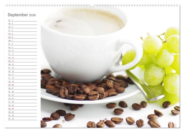 Produktbild: Kaffee-Pause Terminkalender (hochwertiger Premium Wandkalender 2026 DIN A2 quer), Kunstdruck in Hochglanz