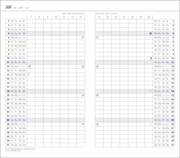 Produktbild: Leporello, schwarz Kalender 2027