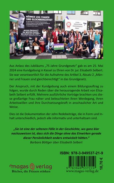 Produktbild: Reden zur Ehrung Elisabeth Selberts