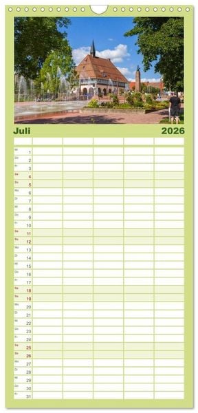 Produktbild: Familienplaner 2026 - Freudenstadt 2026 mit 5 Spalten (Wandkalender, 21 x 45 cm) CALVENDO