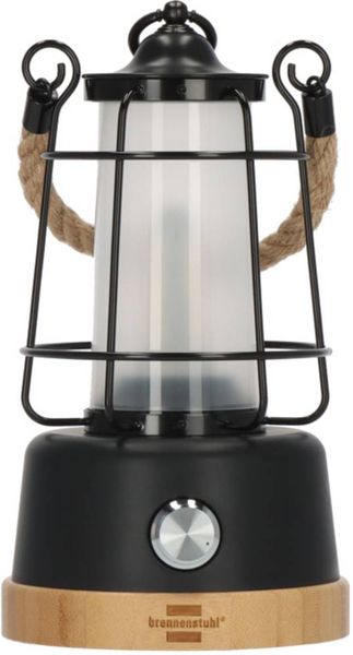 Brennenstuhl 1171800 1171800 LED Camping-Leuchte 350 lm akkubetrieben 570 g Schwarz, Bambus