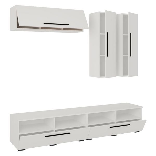 Produktbild: Schrankwand Wohnzimmer Anbauwand Wohnwand Arila XL