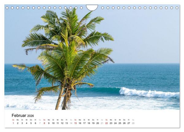 Produktbild: Urlaub in Sri Lanka - Reise durch Asien, Kultur und Natur (Wandkalender 2026 DIN A4 quer), CALVENDO Monatskalender