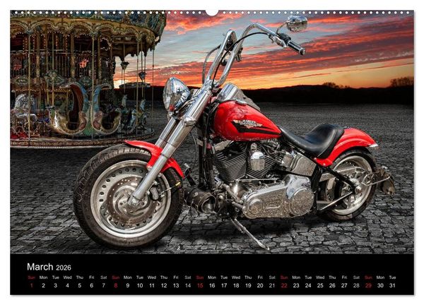 Produktbild: Motorbike Dreams (High Quality Premium Wall Calendar 2026 DIN A2 landscape),CALVENDO 12 Month Wall Calendar