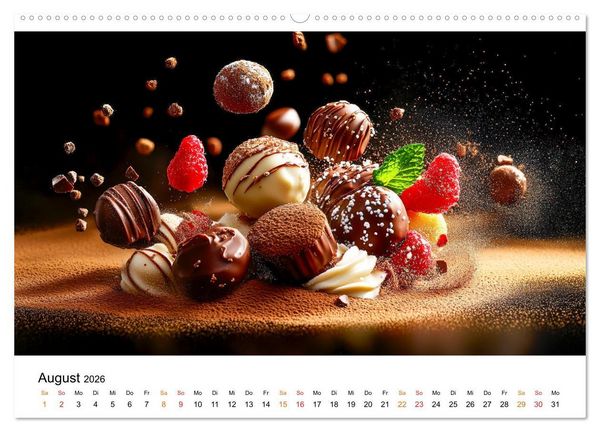 Produktbild: Sch&auml;tze der Confiserie Kunst (Wandkalender 2026 DIN A2 quer), CALVENDO Monatskalender