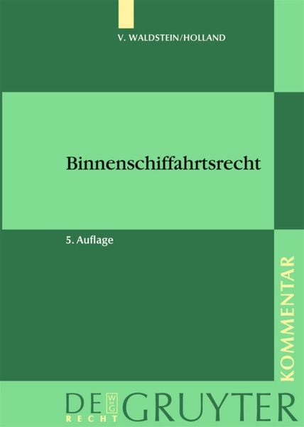 Produktbild: Binnenschiffahrtsrecht