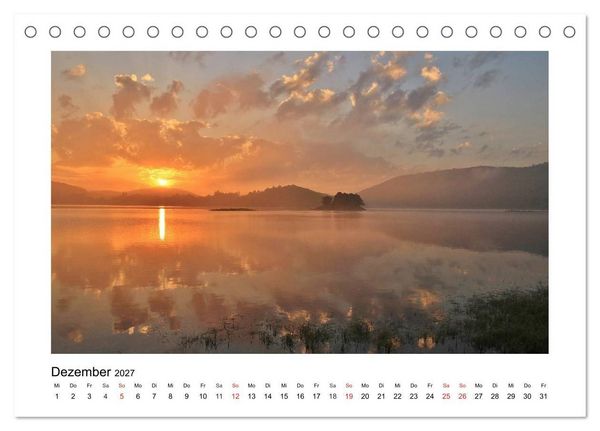 Produktbild: Morgens am Edersee (Tischkalender 2027 DIN A5 quer), CALVENDO Monatskalender