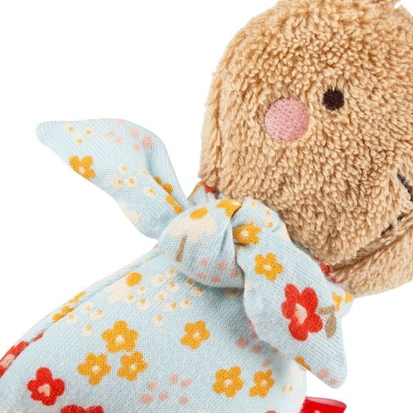 Produktbild: Sigikid 31272 - Greifling Hase, 15 cm, braun/blau/gebl&uuml;mt, Farmhouse Family