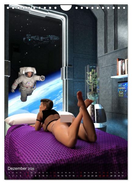 Produktbild: Science Fiction Pin Ups (Wandkalender 2026 DIN A4 hoch), CALVENDO Monatskalender