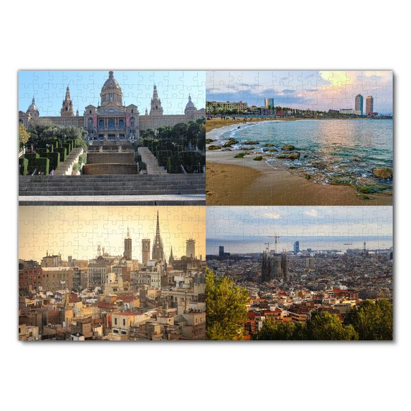 Produktbild: Lais Puzzle Collage Barcelona 500 Teile