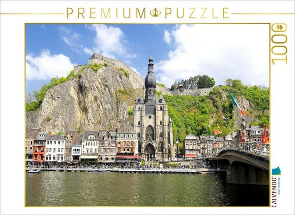 CALVENDO Puzzle Dinant in den belgischen Ardennen | 1000 Teile Lege-Größe 64x48cm Foto-Puzzle für glückliche Stunden