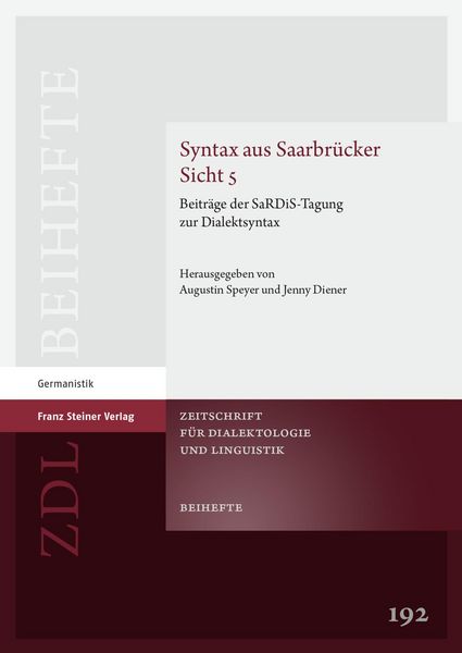 Produktbild: Syntax aus Saarbr&uuml;cker Sicht 5