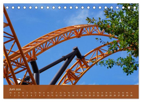 Produktbild: Abenteuer Achterbahn (Tischkalender 2026 DIN A5 quer), CALVENDO Monatskalender