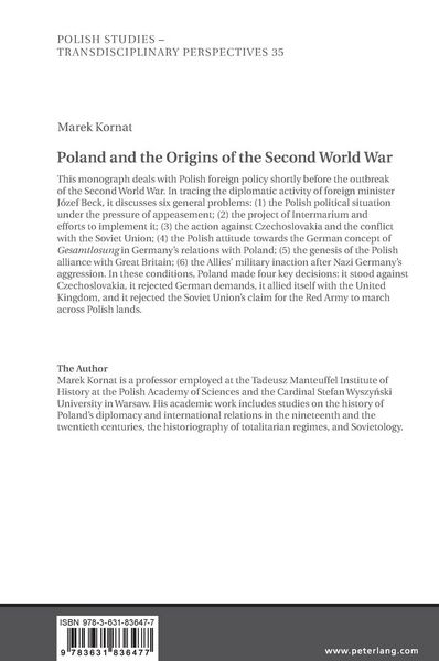 Produktbild: Poland and the Origins of the Second World War
