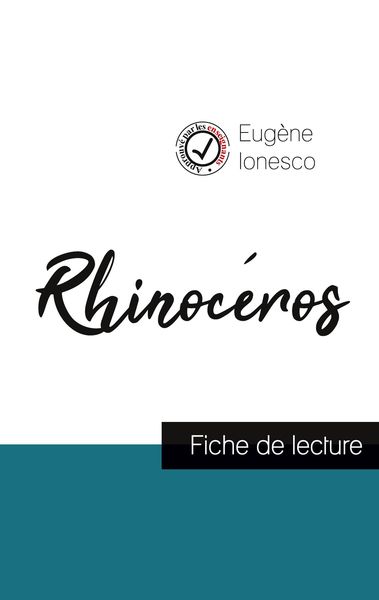 Produktbild: Rhinocéros de Ionesco (fiche de lecture et analyse complète de l'¿uvre)