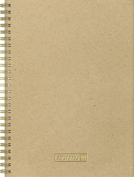 Produktbild: Brunnen Notizbuch Wire-O A5 dotted caramel