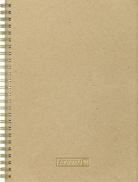 Produktbild: Brunnen Notizbuch Wire-O A5 dotted caramel