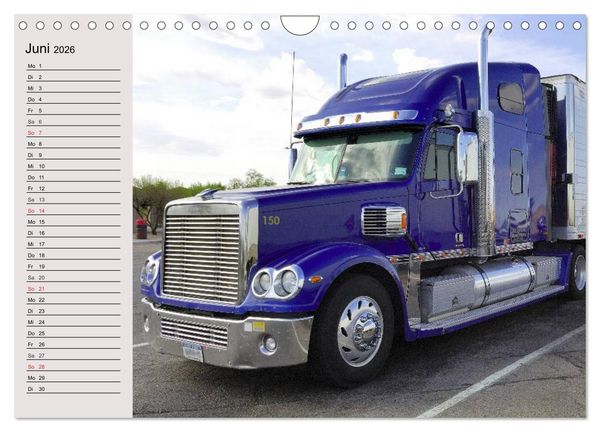 Produktbild: US-Trucks. Faszination Langhauber (Wandkalender 2026 DIN A4 quer), CALVENDO Monatskalender