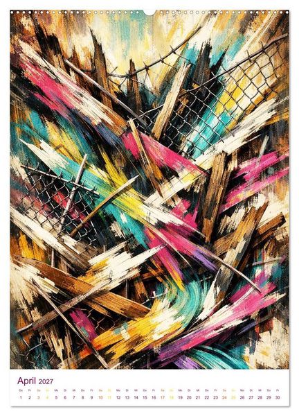 Produktbild: Wilde Ordnung - Kunst im Chaos (Wandkalender 2027 DIN A2 hoch), CALVENDO Monatskalender