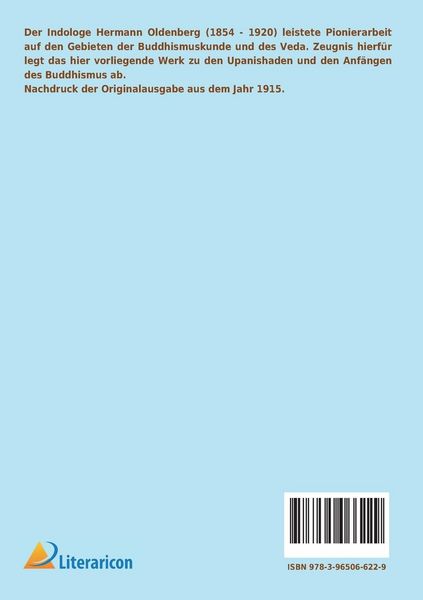 Produktbild: Die Lehre der Upanishaden und die Anf&auml;nge des Buddhismus