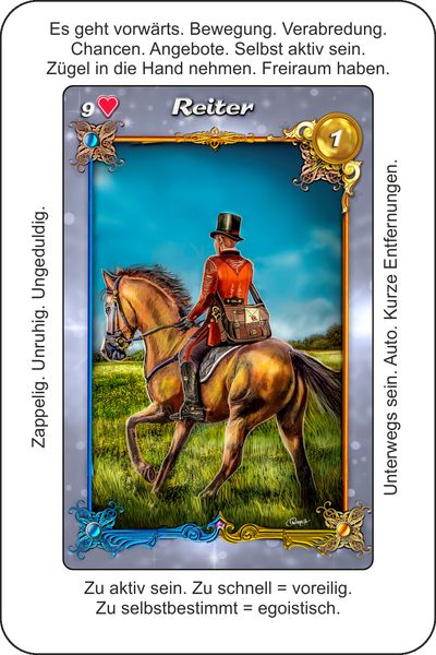 Lenormandkarten Licht und Schatten - Positive und negative Lenormand-Deutung auf jeder Karte