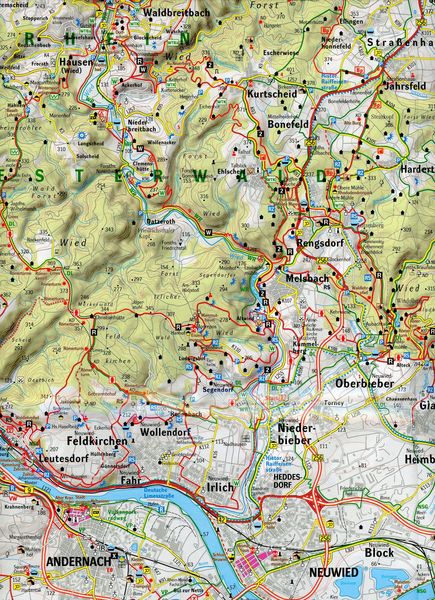 Produktbild: Westerwald Wander- und Freizeitkarte