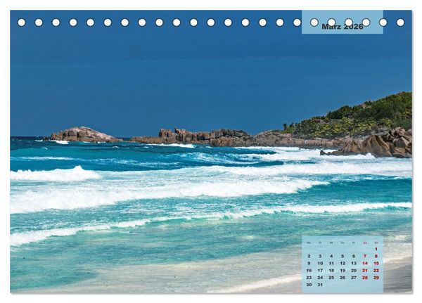 Produktbild: Ein Paradies aus Sand und Meer (Tischkalender 2026 DIN A5 quer), CALVENDO Monatskalender
