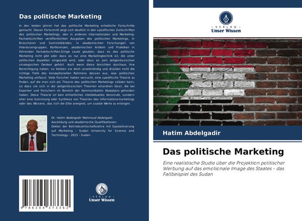 Das politische Marketing, Taschenbuch von Hatim Abdelgadir, Verlag Unser Wissen, 9786204373362