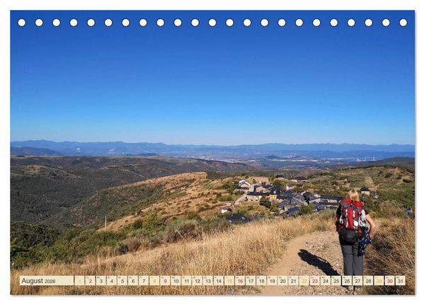 Produktbild: Buen Camino - pilgern auf dem Jakobsweg - Camino Franc&eacute;s (Tischkalender 2026 DIN A5 quer), CALVENDO Monatskalender