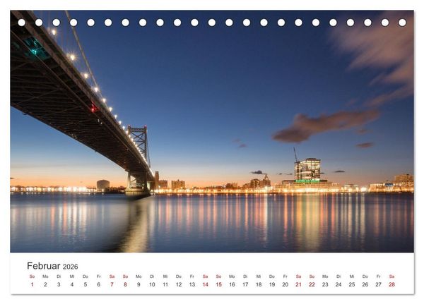 Produktbild: Philadelphia - The Birthplace of America (Tischkalender 2026 DIN A5 quer), CALVENDO Monatskalender