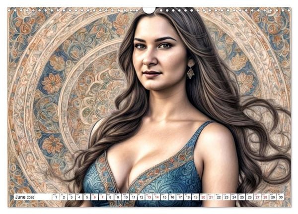 Produktbild: The Muse Moira in Twelve Facets (Wall Calendar 2026 DIN A3 landscape), CALVENDO 12 Month Wall Calendar