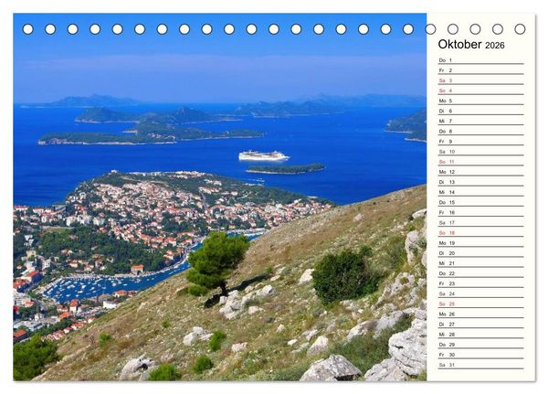 Produktbild: Dubrovnik - Perle der Adria (Tischkalender 2026 DIN A5 quer), CALVENDO Monatskalender