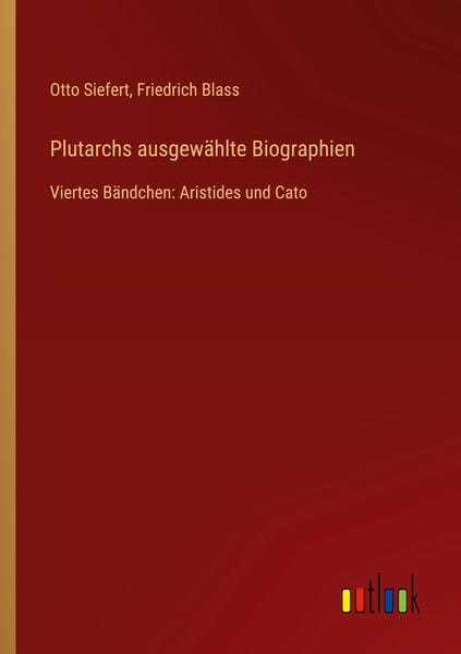 Produktbild: Plutarchs ausgew&auml;hlte Biographien