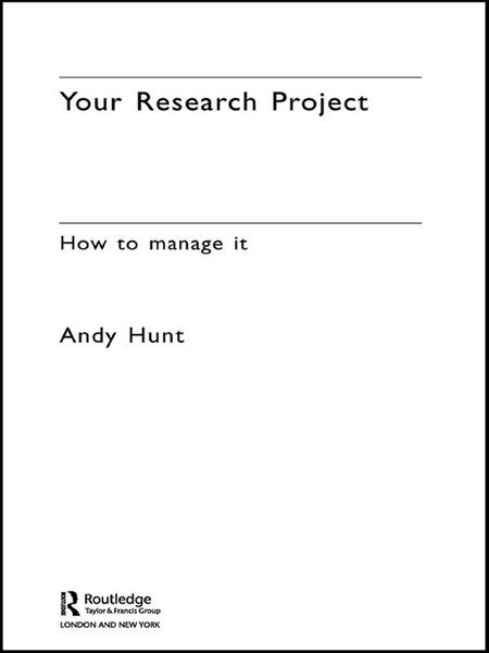 Produktbild: Your Research Project
