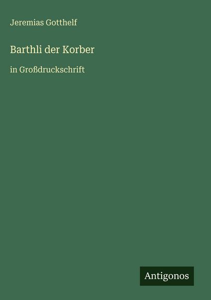 Produktbild: Barthli der Korber